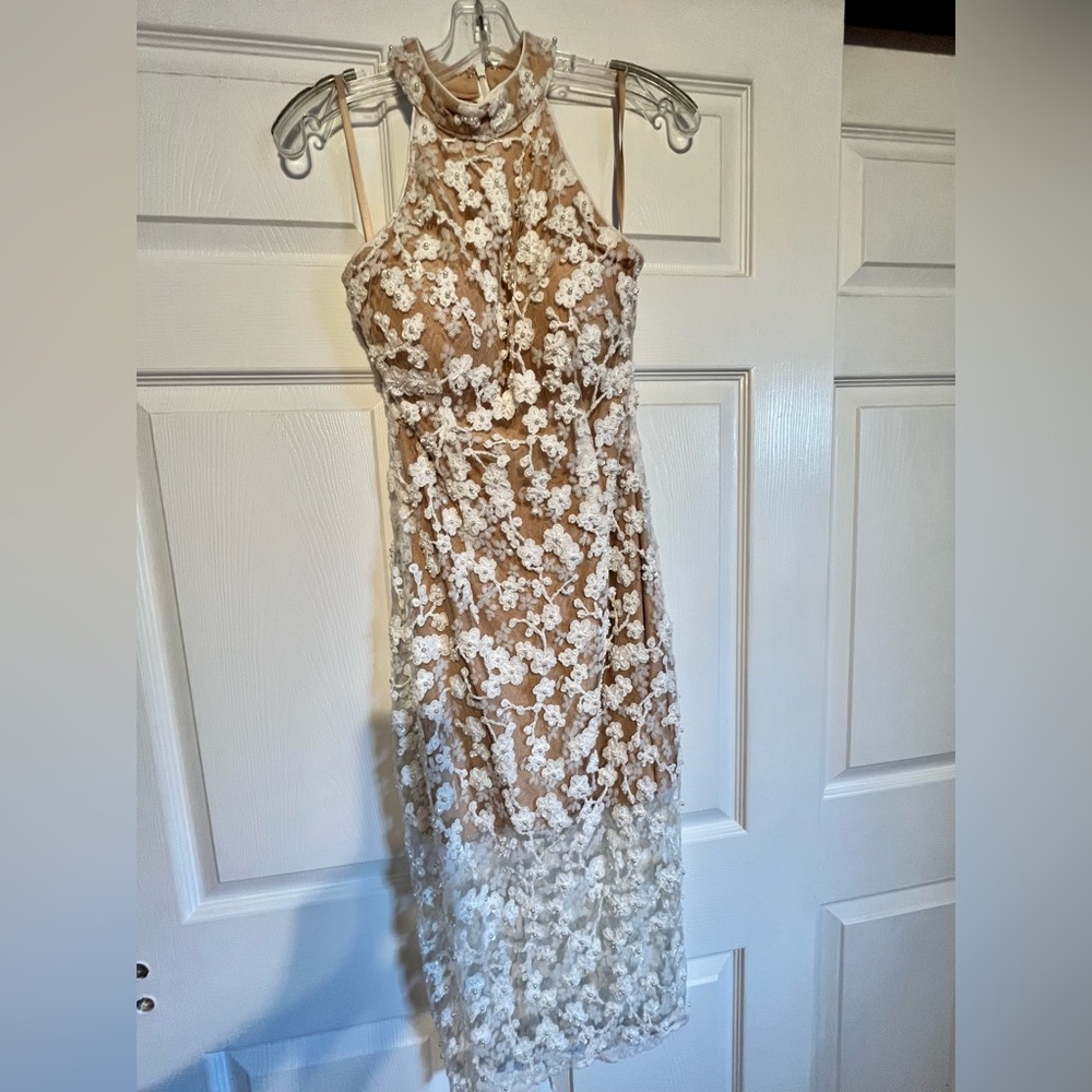 Jovani Designer Midi cocktail dress